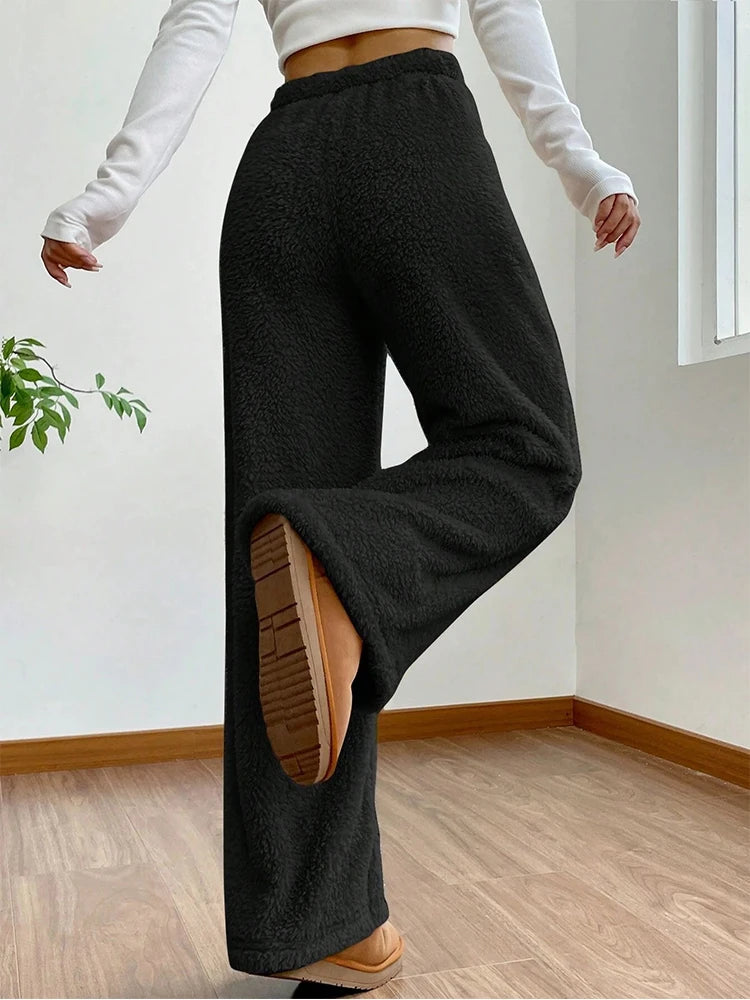 High-Waist Teddy Sweatpants