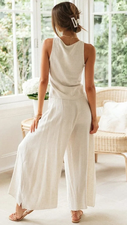 Sunlit Linen Romper