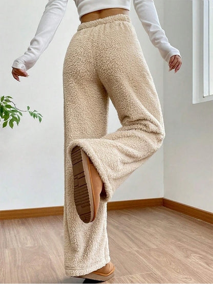 High-Waist Teddy Sweatpants