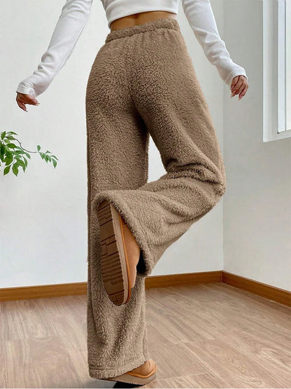 High-Waist Teddy Sweatpants