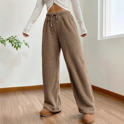 High-Waist Teddy Sweatpants