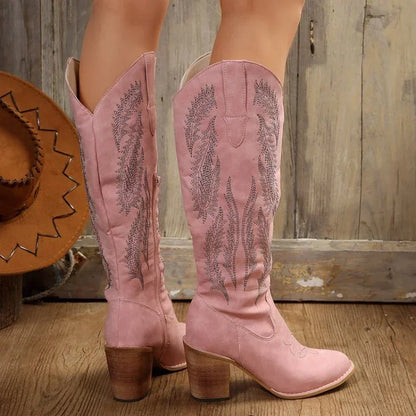 Rosé Rodeo Boots