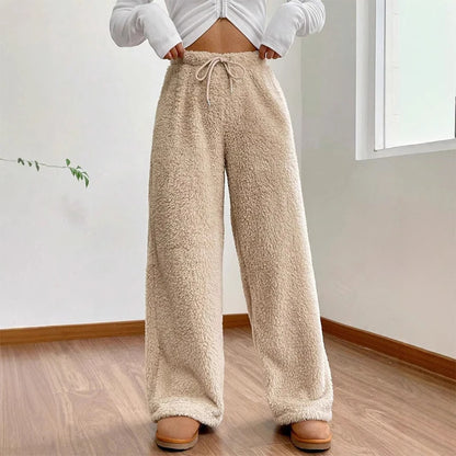 High-Waist Teddy Sweatpants