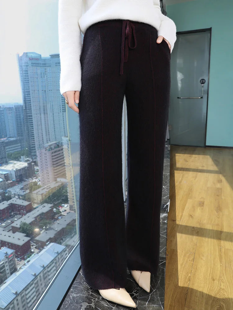 100% Mink Cashmere Pants